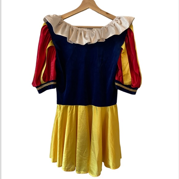 California Costume Collections Snow White Mini Skirt Velvet Bodice Size Large - Picture 2 of 8